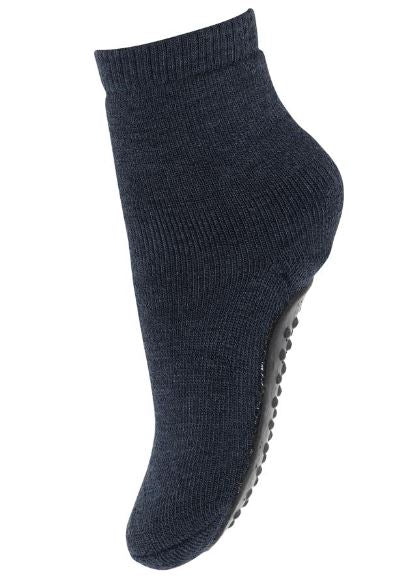 Antiskli sokker Wool Dark Denim Melange