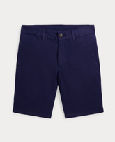 Shorts Preppy Flat Front Linen Newport Navy