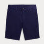 Shorts Preppy Flat Front Linen Newport Navy