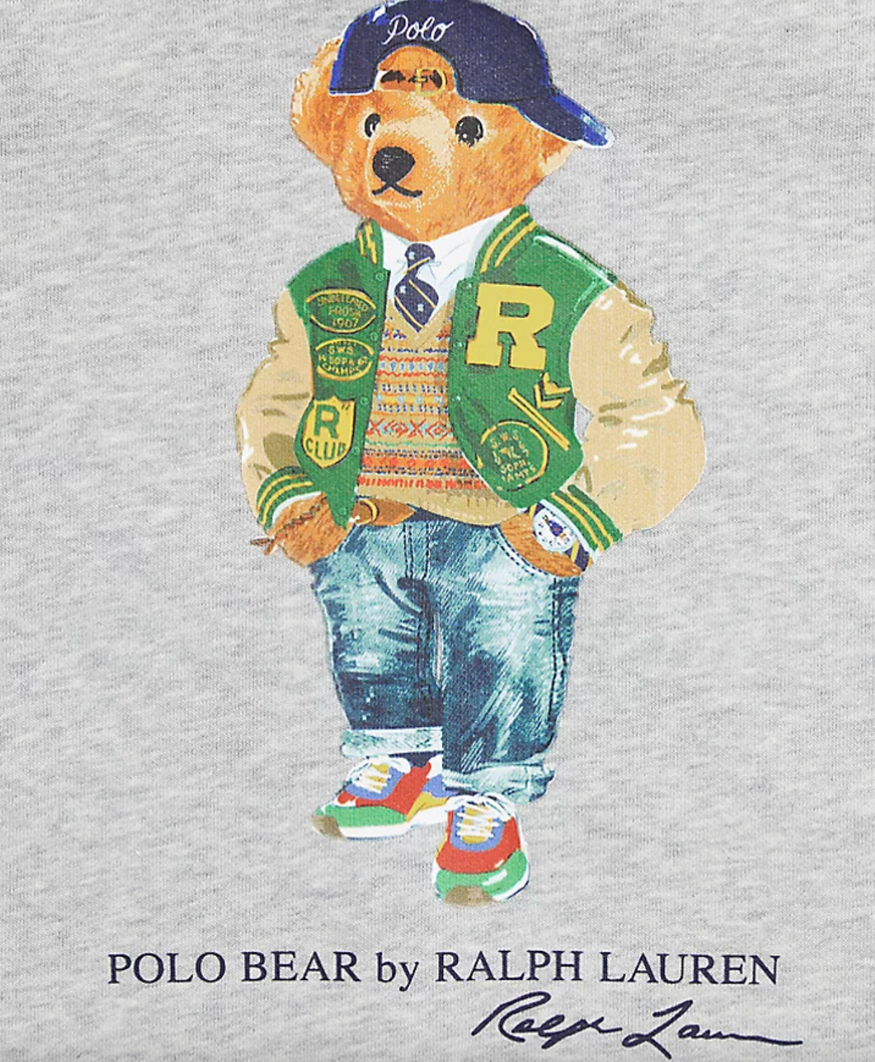 Genser Polo Bear Pullover Andover Heather