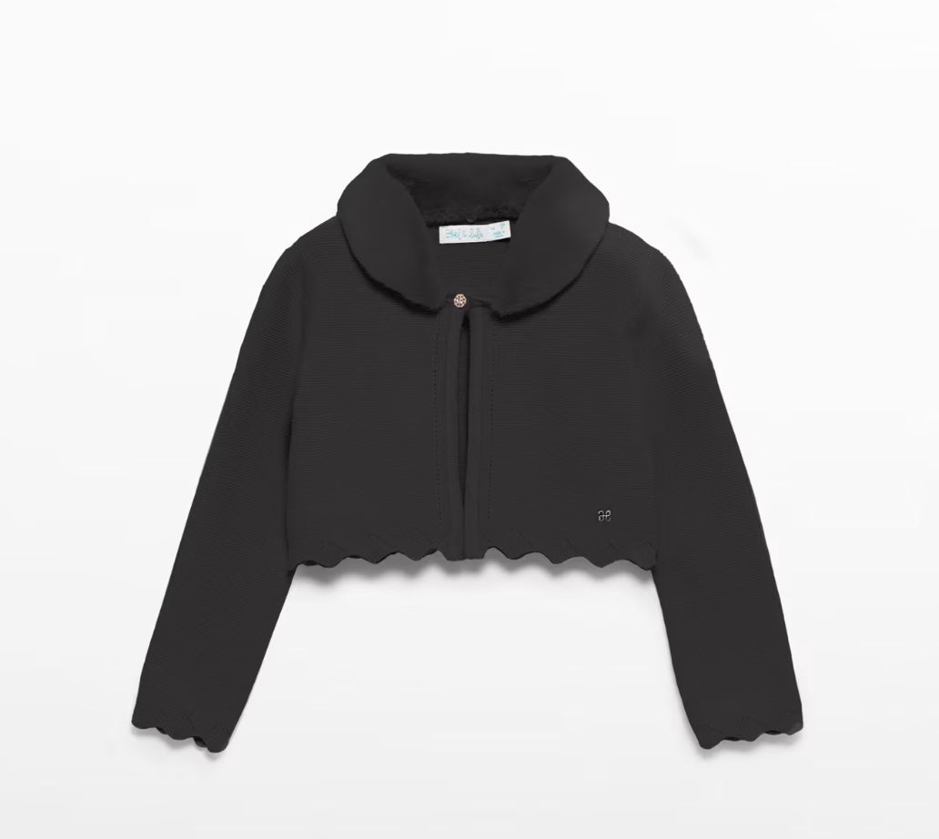 Cardigan Faux Fur Black