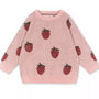 Genser Lapis Lurex Knit Strawberry