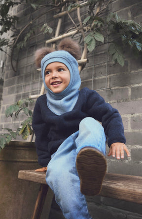Jakke Wool Fleece Navy Melange