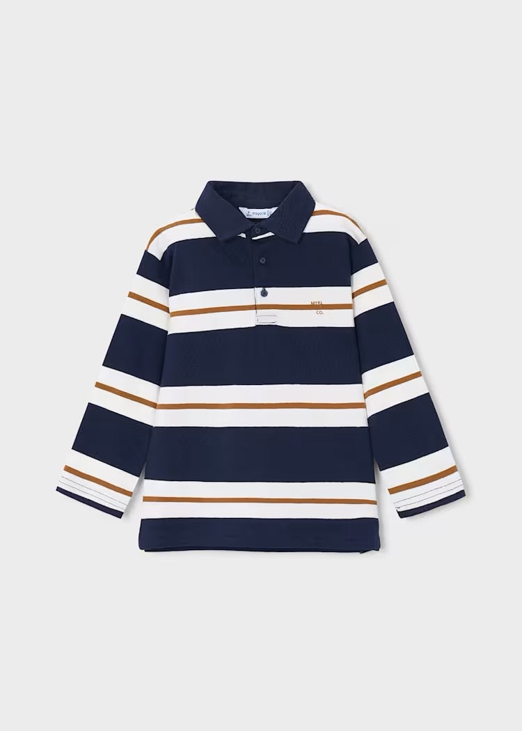 Genser Polo Striped Ink