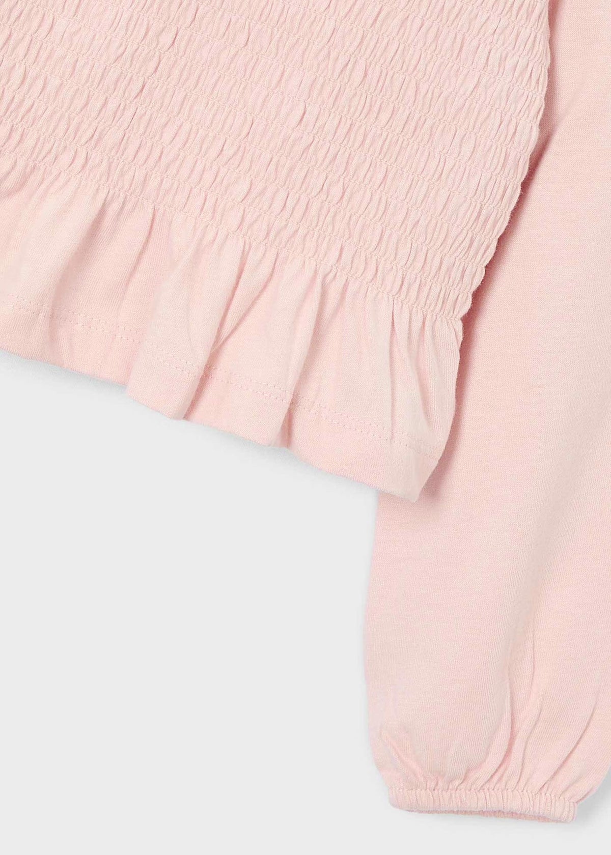 Genser Smocked Stiching Pastel