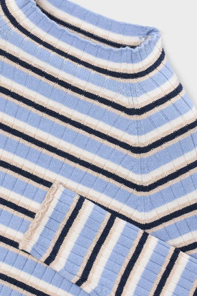 Genser Knitted Mockneck Sky Mix