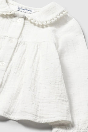 Bluse Plumeti Chiffon Cream