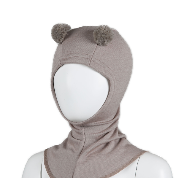 Balaclava Silkwool Beige