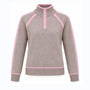 Genser Esther Zip Ull Warm Taupe