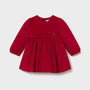 Kjole Velvet Pleated Red