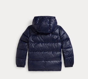 THE GORHAM GLOSSED DOWN JACKET Navy