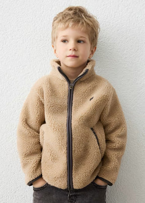 Jakke Sherpa Zip Hazelnut