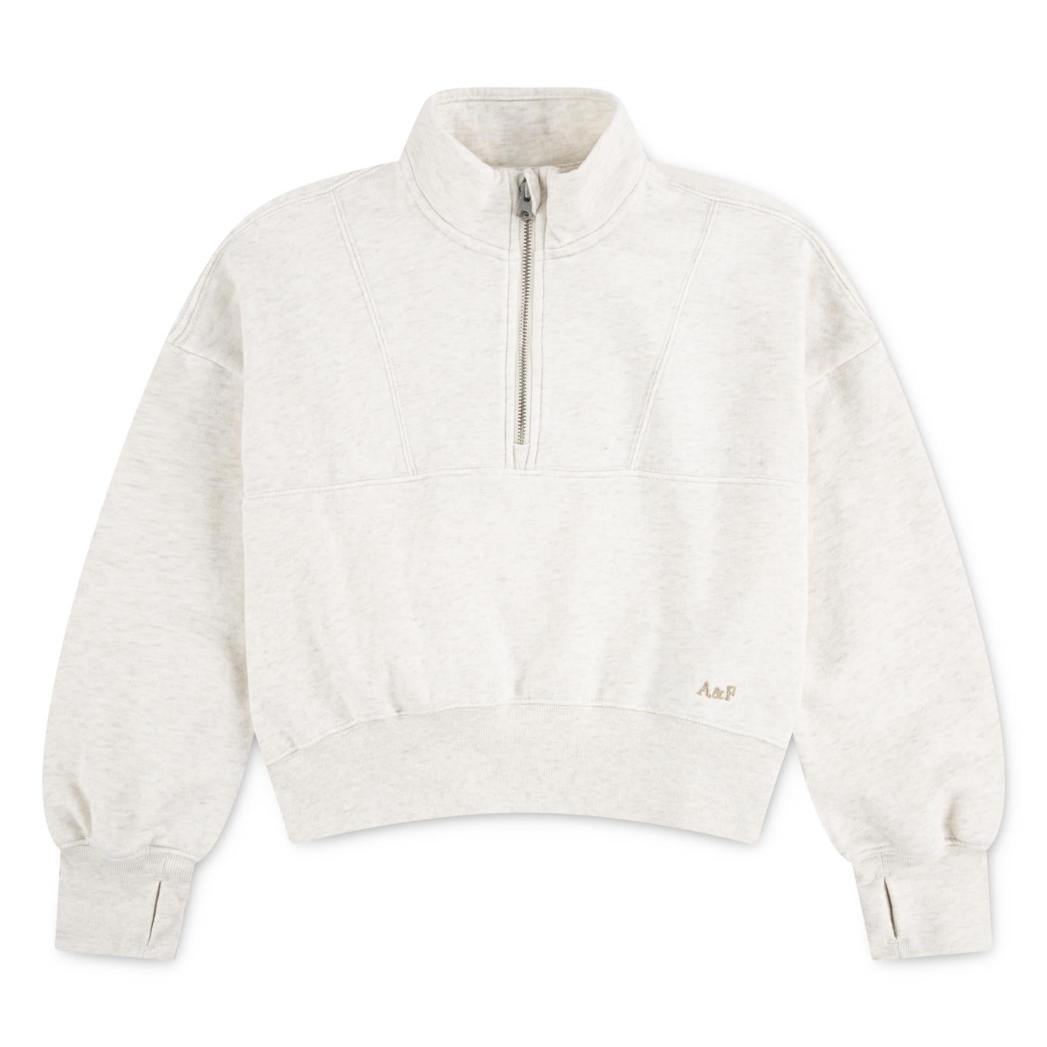 Genser Zip Oatmeal Heather