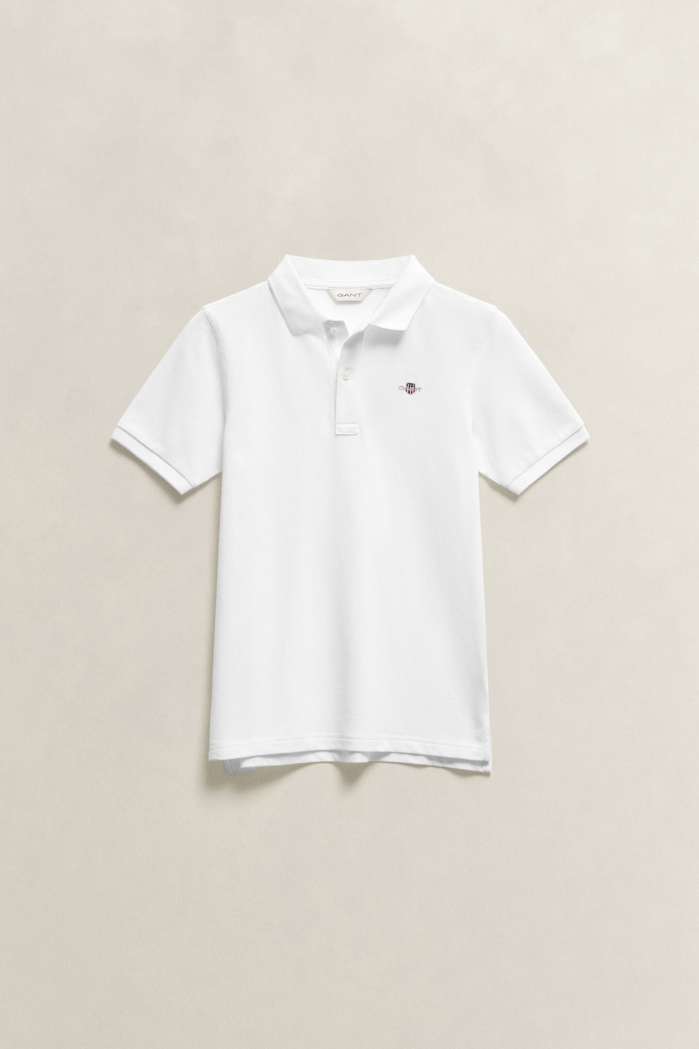 Pique Shield SS Polo White