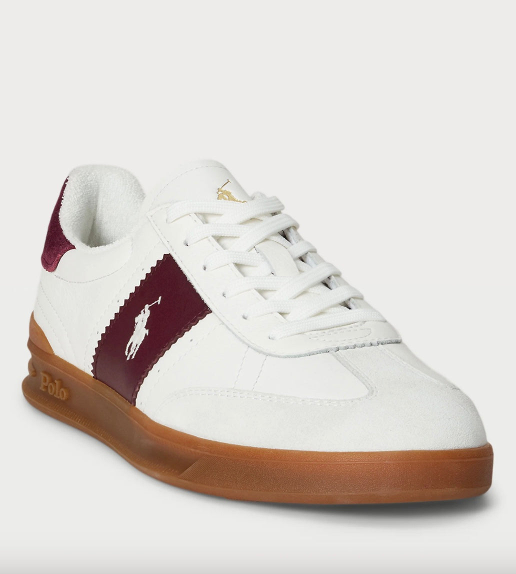 Sko Heritage Area Leather White/Wine