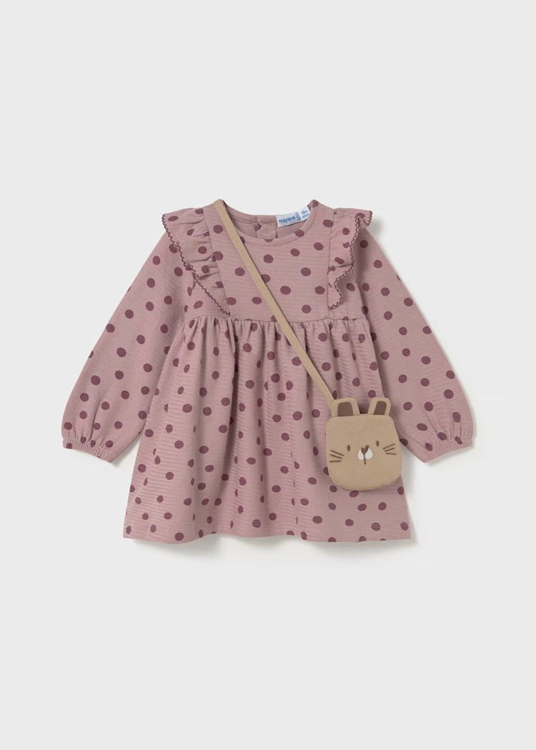 Kjole m/veske Printed Dots Quartz