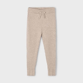 Leggings Knitted Bow Toffee