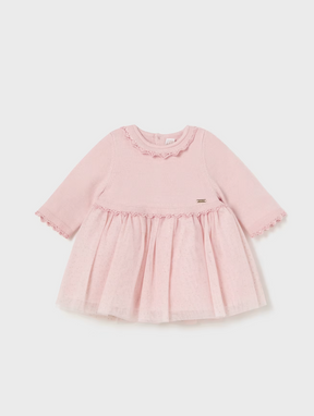 Kjole Combined Glitter Tulle Baby Pink