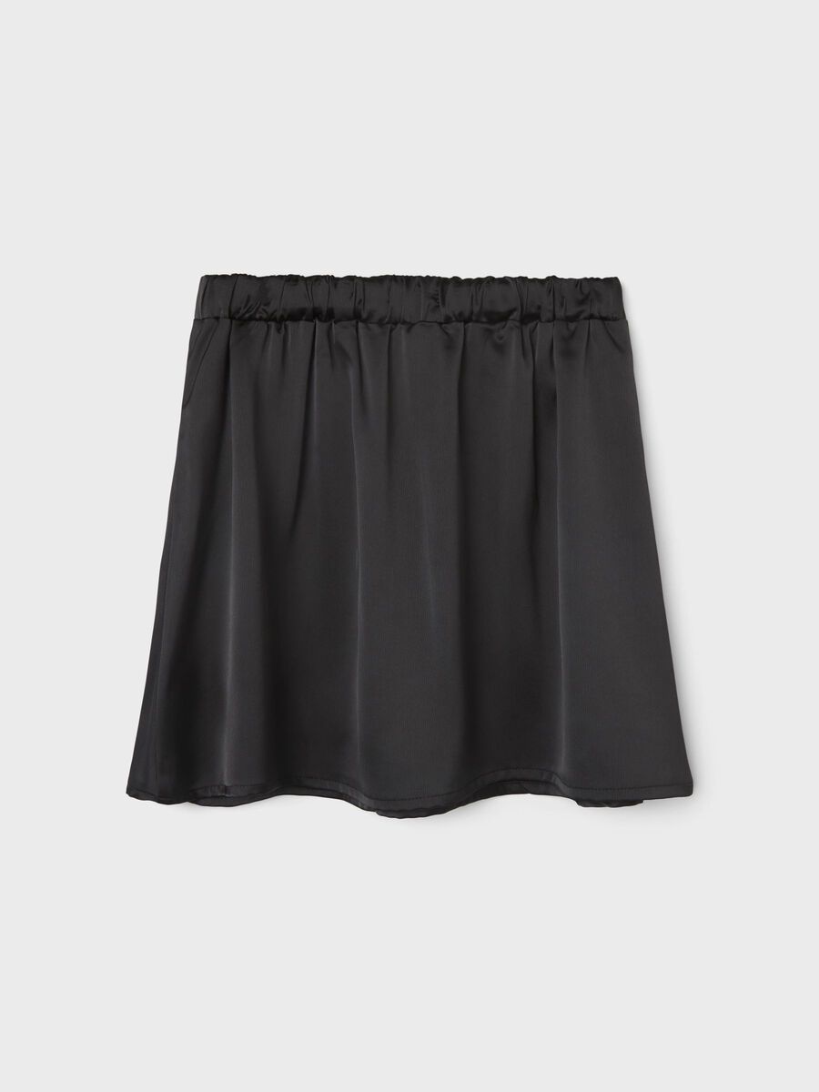 Skjørt Satin Short Black