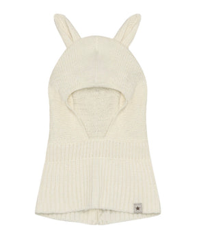 Balaclava Ears Wool Knit Off-White