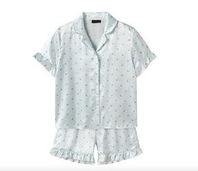 Pysj Nighty Ss Shorts Pyjamas Set Ice Melt