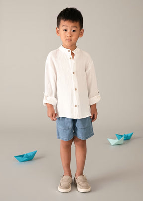 Skjorte Bambula Buttondown Cream