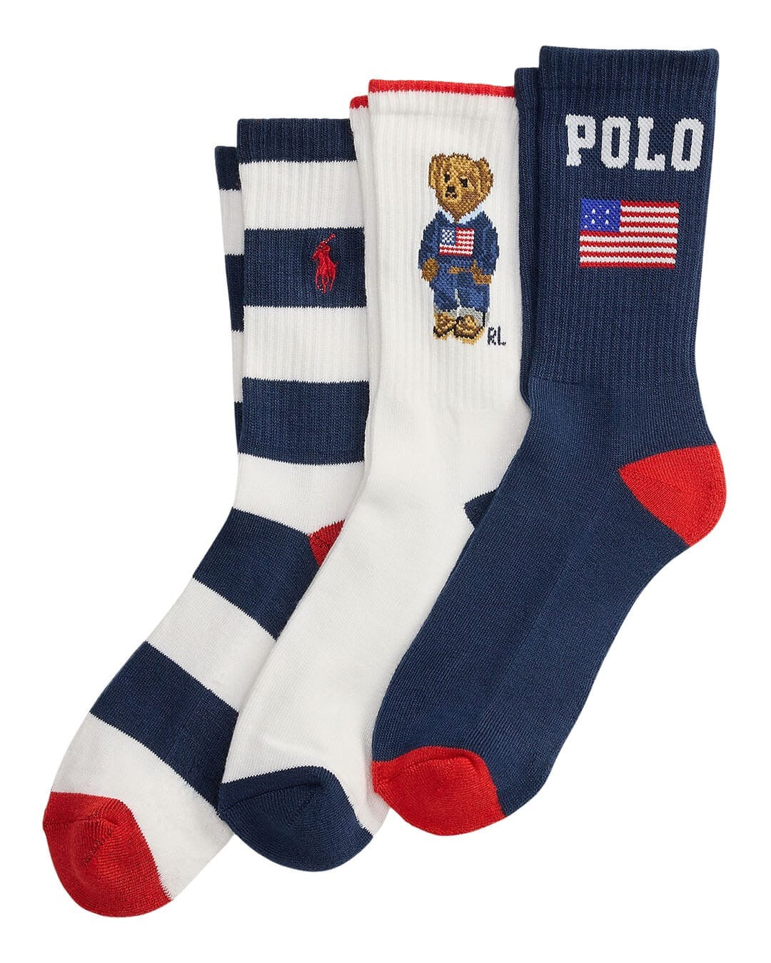 Sokker Americana Bear 3pk Multi