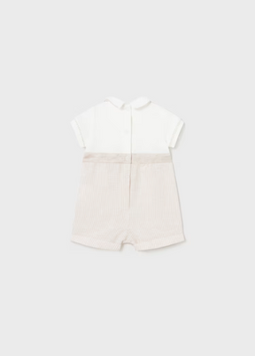 Romper w/suspender Linen