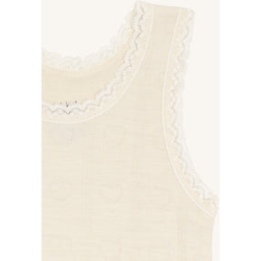 Singlet Faith Pointelle Ull Ivory