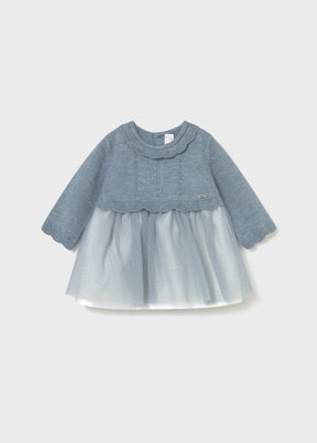 Kjole Newborn Knit/Tulle Moon