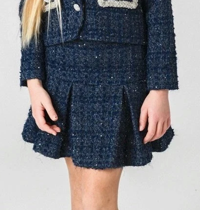 Skjørt Eleni Tweed Navy