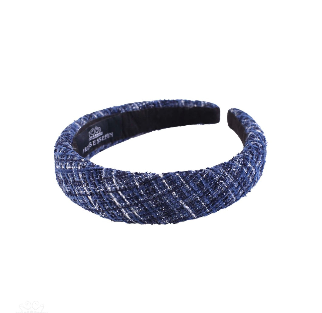 Hårbøyle Helena Plaid Navy