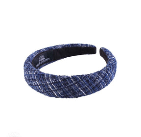 Hårbøyle Helena Plaid Navy