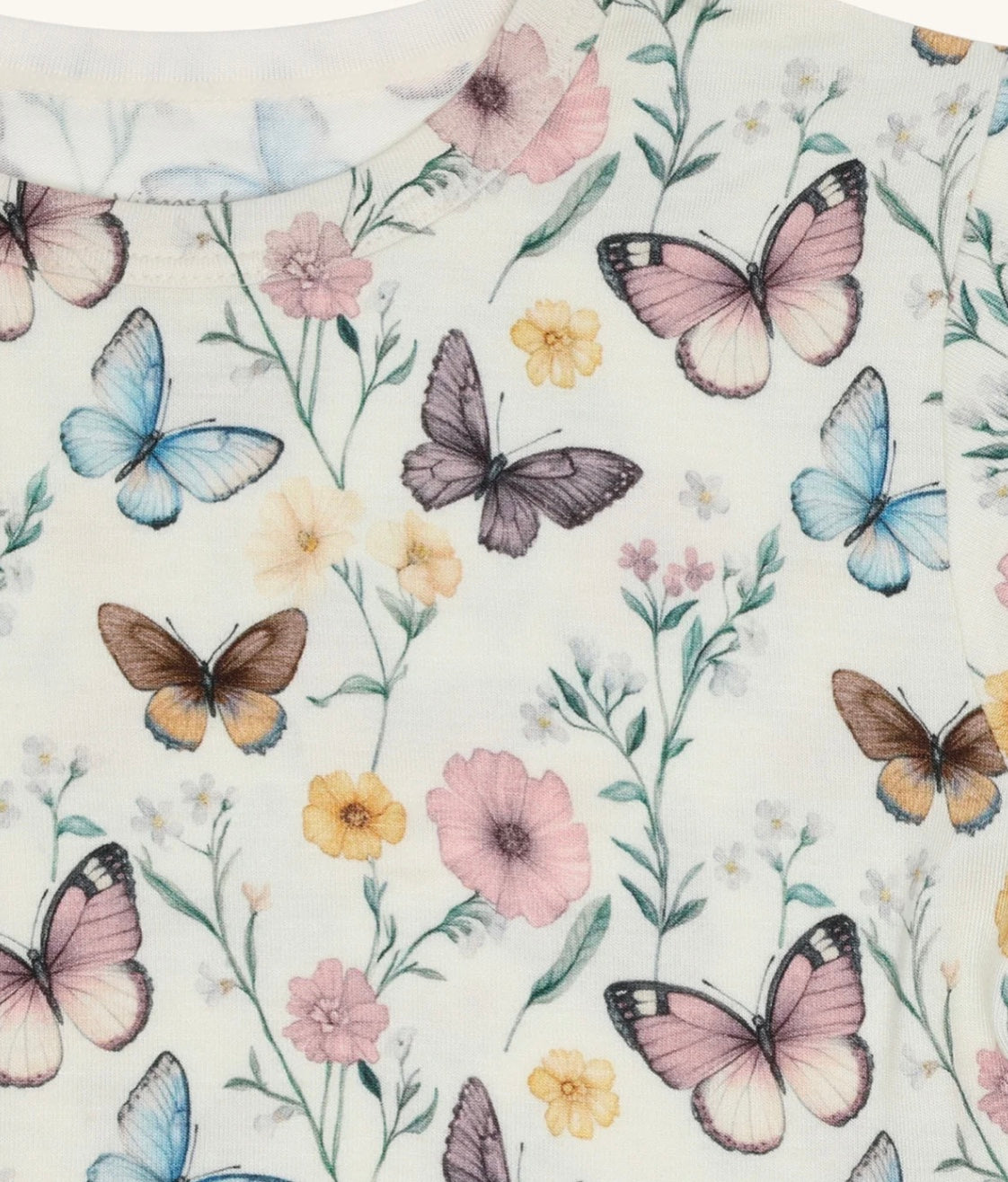 T-skjorte Austin Butterfly Ivory