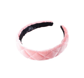 Hårbøyle Helena Velvet Icy Pink