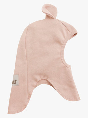 Balaclava Ears Cotton Rib Peach Blush