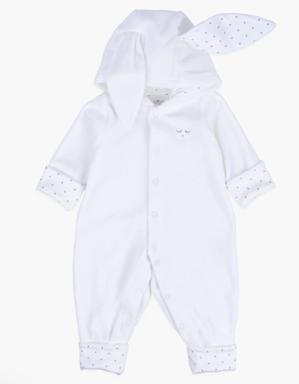 Heldress Plush Bunny Overall White