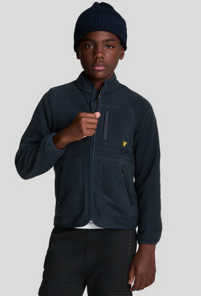 Fleece Zip Through Dark Navy