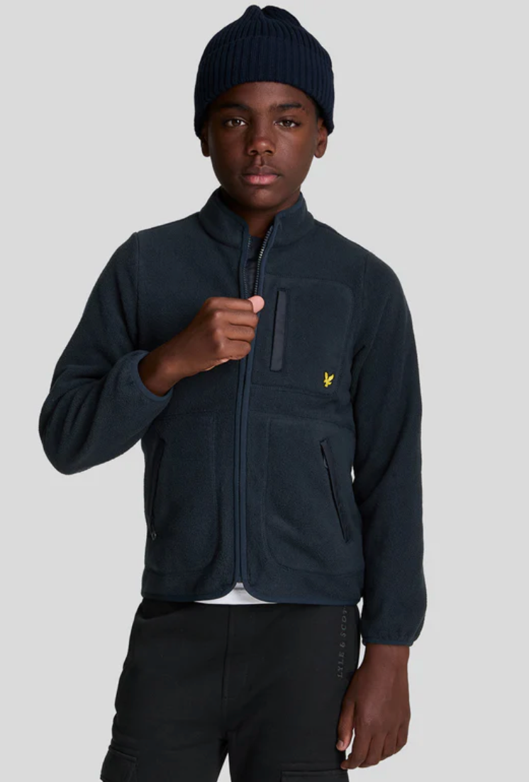 Fleece Zip Through Dark Navy