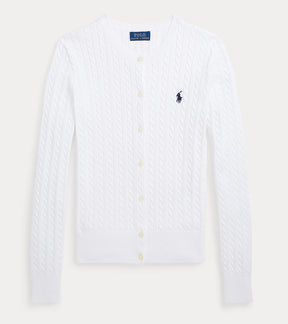 Cardigan Cable Mini White