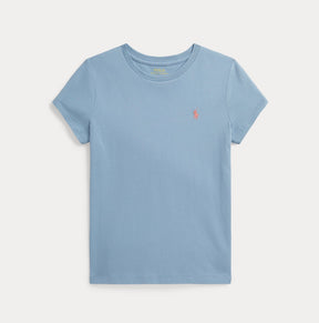 T-skjorte Cotton Crewneck Vessel Blue