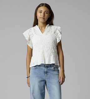 Bluse Lace Short Capsl White Alyssum