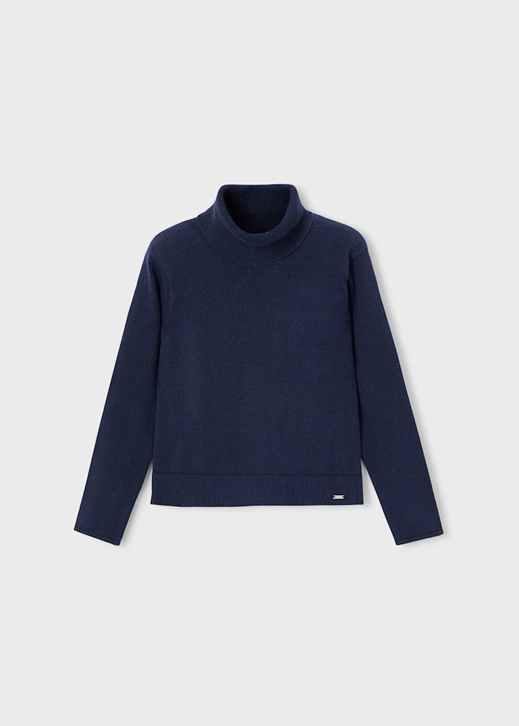 Genser Basic Turtleneck Navy
