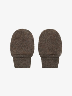 Votter Mittens Wool Fleece Brown