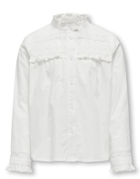 Bluse Lina Frill Lace Cloud Dancer