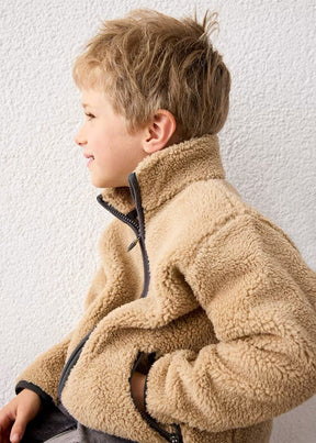 Jakke Sherpa Zip Hazelnut