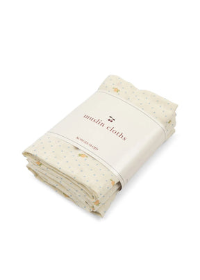 Kluter Muslin 3pk Lemon Dot