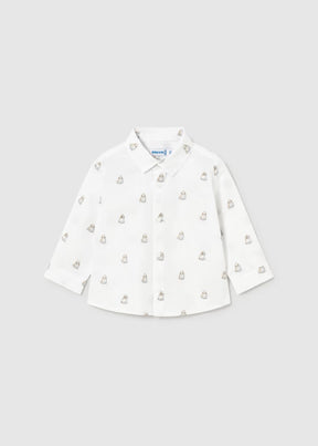 Skjorte Dog Print White