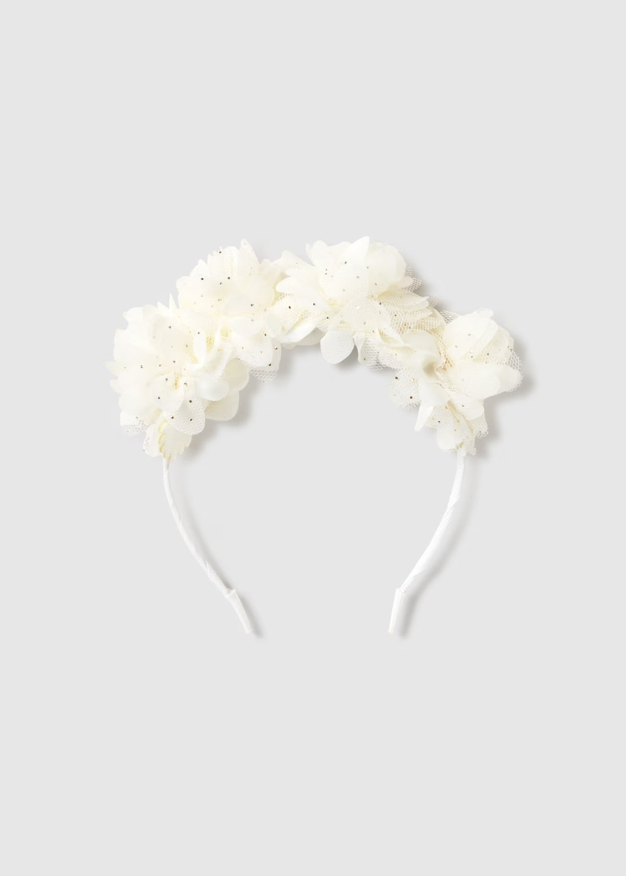 Hårbøyle Flower Offwhite