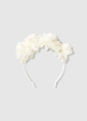 Hårbøyle Flower Offwhite